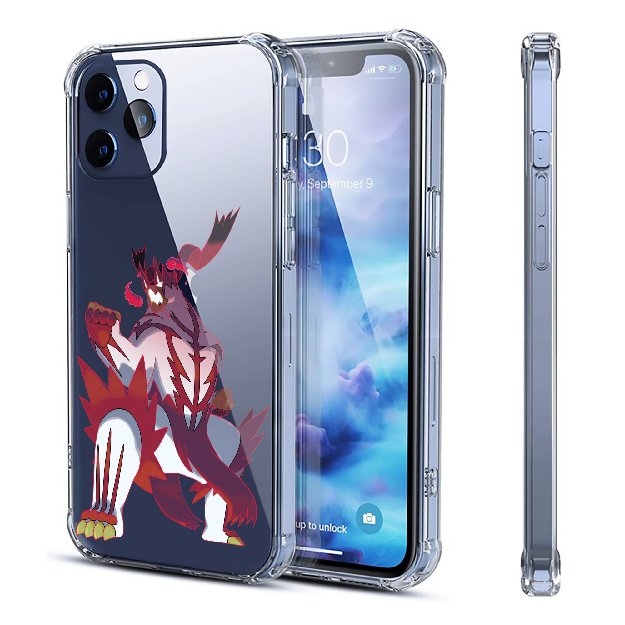 （画像用） ポケットモンスター Pokémon 【iPhone 12シリーズ対応】透明スマホケース（クリアソフトケース）